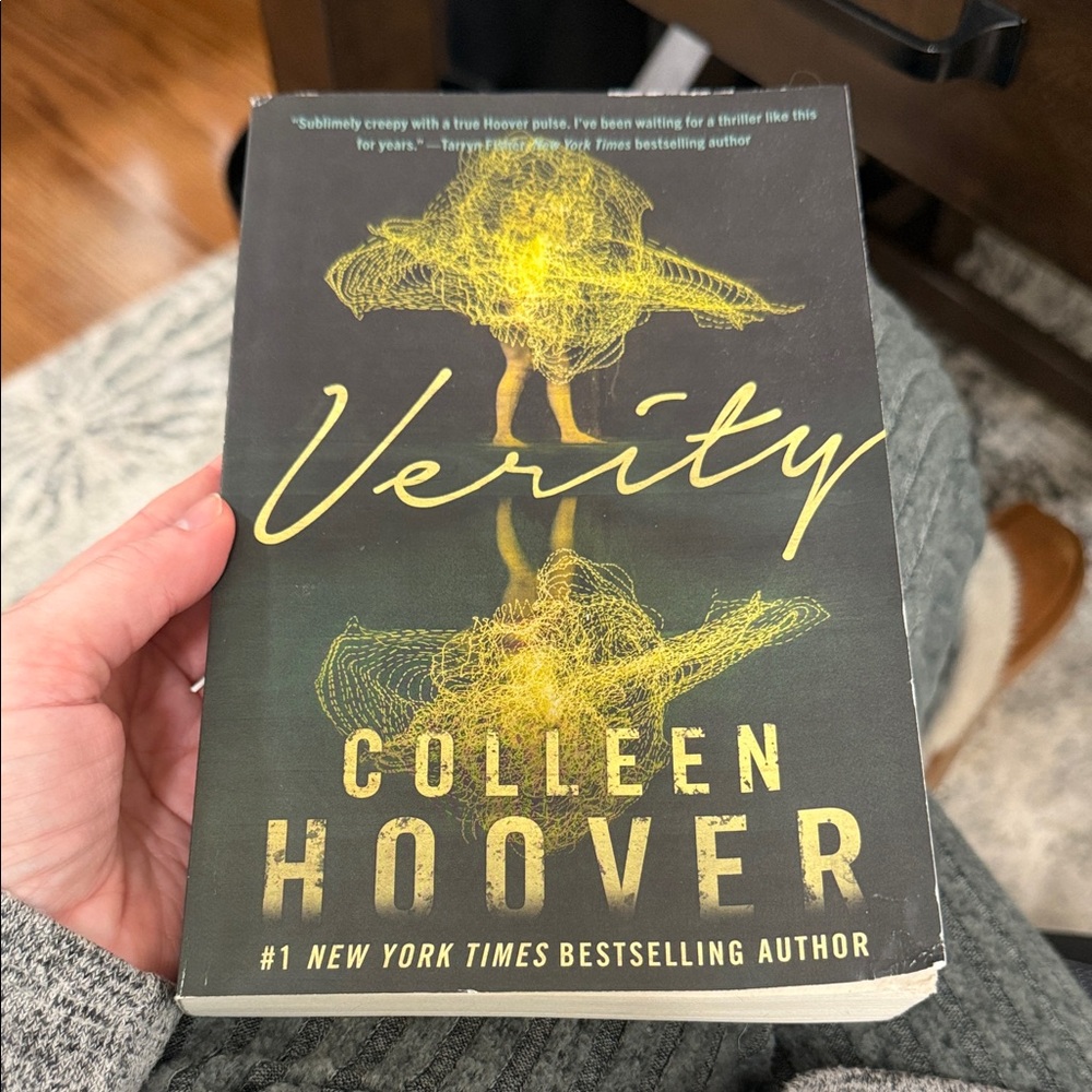 Verity by Colleen Hoover - Yellow & Black Paperback Book